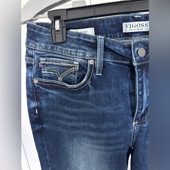 Vigoss Dark Blue Bootcut Jeans - Picture 6 of 9